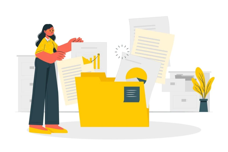 Illustration de doc commerciaux
